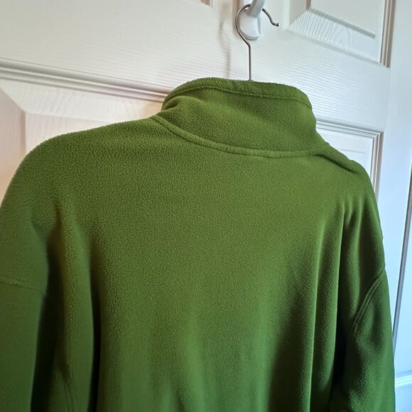 Eddie Bauer Fleece Mens XL Green Polartec Pullover 1/4 Zip Sweatshirt Outdoor - Picture 7 of 8